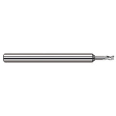 Harvey Tool - Square End Mills; Mill Diameter (Decimal Inch): 0.0400 ; Length of Cut (Decimal Inch): 0.0600 ; Material: Solid Carbide ; Finish/Coating: Uncoated ; Shank Diameter (Inch): 1/8 ; Single or Double End: Single - Exact Industrial Supply