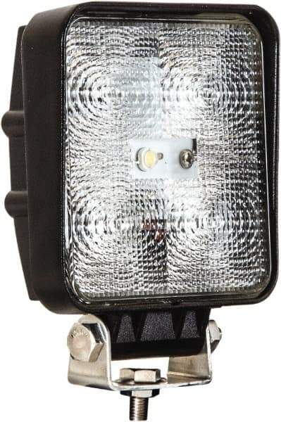 Buyers Products - 12 to 24 Volt, Clear Flood Beam Light - 1.2 Amps, 1,050 Lumens, 5 LED Lamp - Makers Industrial Supply