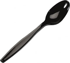 Dixie - Plastic Cutlery, Heavyweight Teaspoons - Black - Makers Industrial Supply