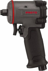 Proto - 1/2" Drive, 10,000 RPM, 635 Ft/Lb Torque Impact Wrench - Pistol Grip Handle, 1,650 IPM, 4.5 CFM, 90 psi, 1/4" NPT Inlet - Makers Industrial Supply