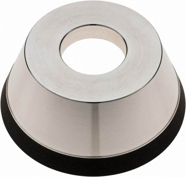 Tru-Maxx - 95mm Diam, 1-1/4" Hole Size, 1" Overall Thickness, 180 Grit, Type 11V9, Tool & Cutter Grinding Wheel - Very Fine Grade, Diamond - Makers Industrial Supply