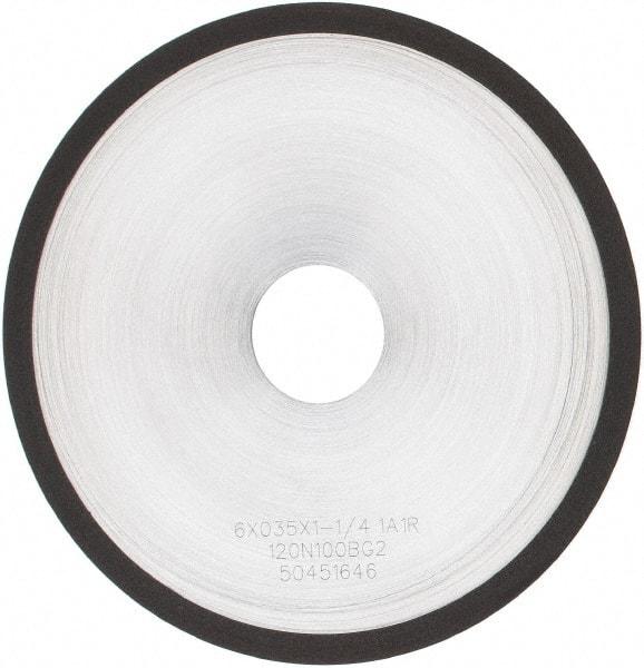 Tru-Maxx - 6" 120 Grit Diamond Cutoff Wheel - 0.035" Thick, 1-1/4" Arbor, Use with Angle Grinders - Makers Industrial Supply