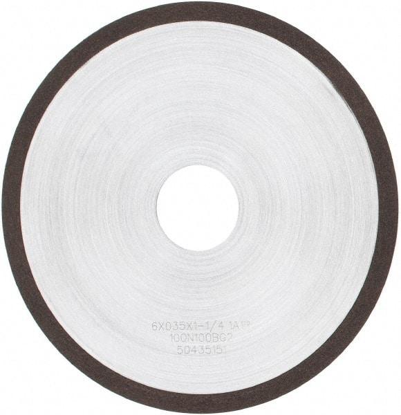 Tru-Maxx - 6" 100 Grit Diamond Cutoff Wheel - 0.035" Thick, 1-1/4" Arbor, Use with Angle Grinders - Makers Industrial Supply