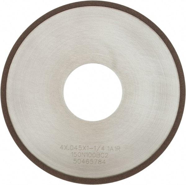 Tru-Maxx - 4" 150 Grit Diamond Cutoff Wheel - 0.045" Thick, 1-1/4" Arbor, Use with Angle Grinders - Makers Industrial Supply