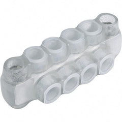 Panduit - 2 Port, 10 AWG Compatible, Tap Connector - 2.17" OAL x 3" OAW x 1.36" OAH, Clear - Makers Industrial Supply