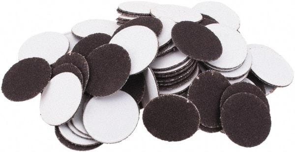 Tru-Maxx - 3/4" Diam, 240 Grit Aluminum Oxide Adhesive PSA Disc - Very Fine Grade, X Weighted Cloth Backing, For Right Angle/Vertical Shaft Portable Grinders - Makers Industrial Supply