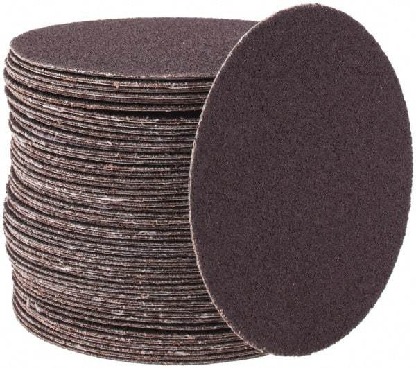 Tru-Maxx - 3" Diam, 120 Grit Aluminum Oxide Adhesive PSA Disc - Fine Grade, X Weighted Cloth Backing, For Right Angle/Vertical Shaft Portable Grinders - Makers Industrial Supply