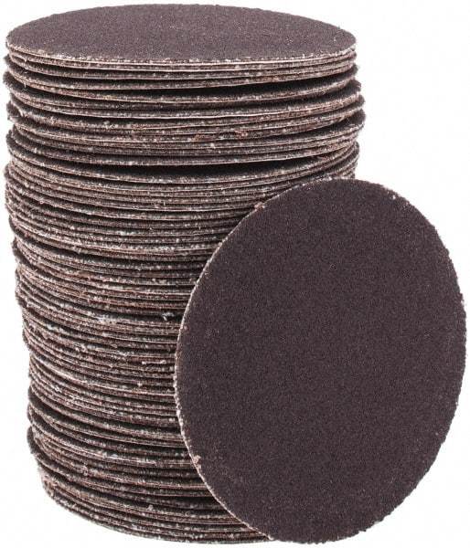 Tru-Maxx - 2" Diam, 240 Grit Aluminum Oxide Adhesive PSA Disc - Very Fine Grade, X Weighted Cloth Backing, For Right Angle/Vertical Shaft Portable Grinders - Makers Industrial Supply