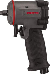 Proto - 3/8" Drive, 6,000 RPM, 445 Ft/Lb Torque Impact Wrench - Pistol Grip Handle, 1,260 IPM, 3 CFM, 90 psi, 1/4" NPT Inlet - Makers Industrial Supply