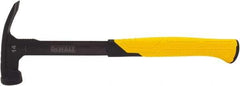 DeWALT - 14 oz Head, Straight Framing Hammer - 12" OAL, Steel Head, 2" Face Diam, Smooth Face, Steel Handle with Grip - Makers Industrial Supply