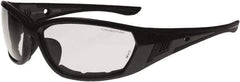 CrossFire - Smoke Lenses, Framed Safety Glasses - Anti-Fog, Gray Frame, Size Universal, Wrap Around - Makers Industrial Supply