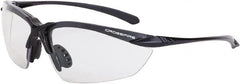 CrossFire - Indoor/Outdoor Lenses, Framed Safety Glasses - Scratch Resistant, Gray Frame, Size Universal, Wrap Around - Makers Industrial Supply