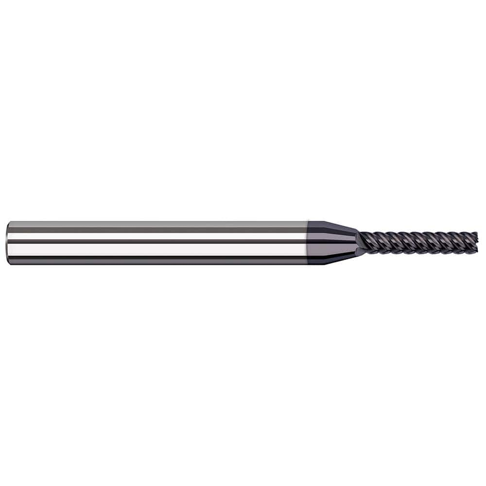 Harvey Tool - Corner Radius & Corner Chamfer End Mills; Mill Diameter (mm): 1.20 ; Mill Diameter (Inch): 3/64 ; Mill Diameter (Decimal Inch): 0.0470 ; End Type: Corner Radius ; Corner Radius (Decimal Inch): 0.0100 ; Number of Flutes: 6 - Exact Industrial Supply