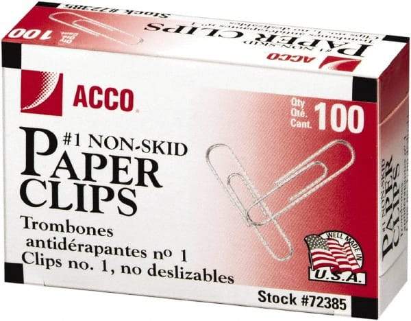 ACCO - 1-3/8" Wide Paper Fastener - Silver - Makers Industrial Supply