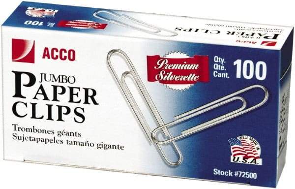 ACCO - 1-3/4" Wide Paper Fastener - Silver - Makers Industrial Supply