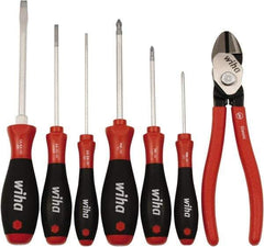 Wiha - 7 Piece Cutting Plier Set - Comes in Clamshell - Makers Industrial Supply