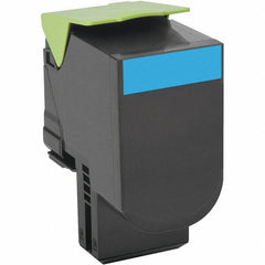 Lexmark - Cyan Toner Cartridge - Use with Lexmark CX510DE, CX510DHE, CX510DTHE - Makers Industrial Supply