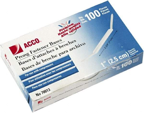 ACCO - 100 Piece Paper File Fasteners - 5-1/2" Long - Makers Industrial Supply