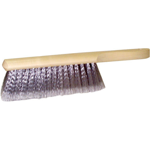 8″ Counter Duster, Flagged Silver Polystyrene Fill, Fine Brushing - Makers Industrial Supply