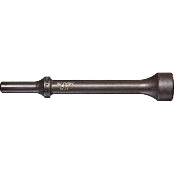 Mayhew - 1" Head Width, 6" OAL, Pneumatic Hammer - Round Drive, Round Shank, Steel - Makers Industrial Supply