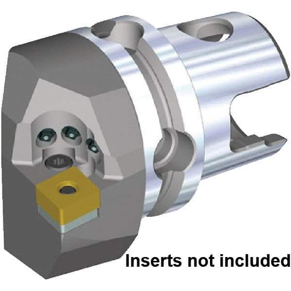 Kennametal - Left Hand Cut, Size KM50TS, CN.. 120408 & CN.. 432 Insert Compatiblity, External Modular Turning & Profiling Cutting Unit Head - 35mm Ctr to Cutting Edge, 50mm Head Length, Through Coolant, Series KM50 - Makers Industrial Supply