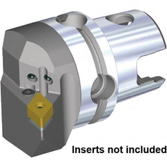 Kennametal - Left Hand Cut, Size KM63TS, DN.. 150608 & DN.. 442 Insert Compatiblity, Internal Modular Turning & Profiling Cutting Unit Head - 43mm Ctr to Cutting Edge, 60mm Head Length, Through Coolant, Series KM63 - Makers Industrial Supply