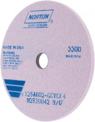 Norton - 250mm x 32mm Hole x 10mm Thick, G Hardness, 60 Grit Surface Grinding Wheel - Aluminum Oxide, Type 1 - Makers Industrial Supply