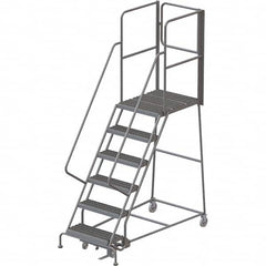 TRI-ARC - Rolling & Wall Mounted Ladders & Platforms Type: Rolling Warehouse Ladder Style: Rolling Platform Ladder - Makers Industrial Supply