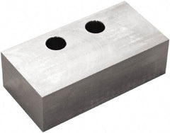 5th Axis - 6" Wide x 2" High x 2.95" Thick, Flat/No Step Vise Jaw - Soft, Aluminum, Manual Jaw, Compatible with V6105M Vises - Makers Industrial Supply