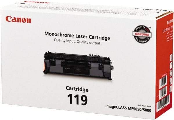 Canon - Black Toner Cartridge - Use with Canon imageCLASS LBP251dw, LBP253dw, LBP6300dn, LBP6650dn, LBP6670dn, MF414dw, MF416dw, MF419dw, MF5850dn, MF5880dn, MF5950dw, MF5960dn, MF6160dw, MF6180dw - Makers Industrial Supply