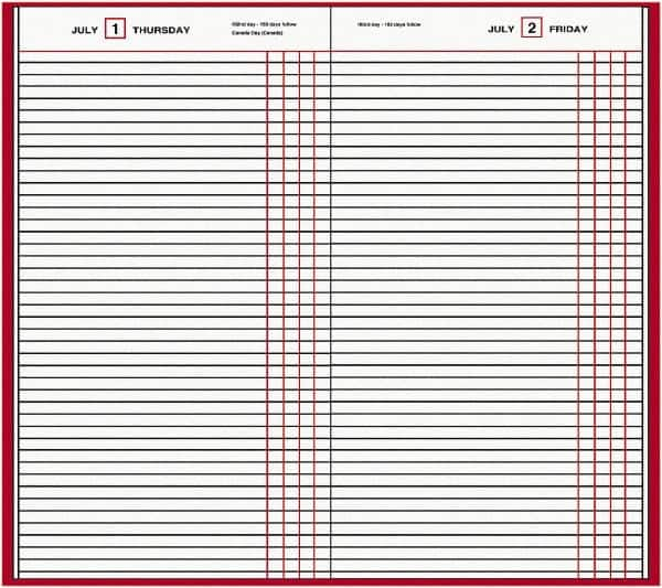 AT-A-GLANCE - 210 Sheet, 7-11/16 x 12-1/8", Composition Book - Red - Makers Industrial Supply