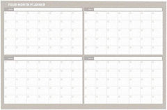 MasterVision - 36 x 48", Wall Calendar - White - Makers Industrial Supply