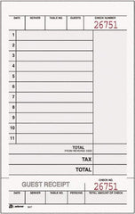 Adams Business Forms - 250 Sheet, 7-1/4 x 4-1/4", Guest Book - White - Makers Industrial Supply