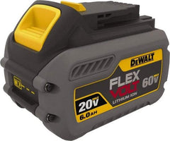 DeWALT - 60 Volt Lithium-Ion Power Tool Battery - 6 Ahr Capacity, 2 hr Charge Time, Series 20/60 FLEXVOLT - Makers Industrial Supply