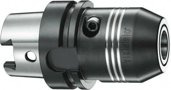 Schunk - HSK63A Taper Shank, 3/4" Hole Diam, Hydraulic Tool Holder/Chuck - 38mm Nose Diam, 80mm Projection, 51mm Clamp Depth, 25,000 RPM, Through Coolant - Exact Industrial Supply