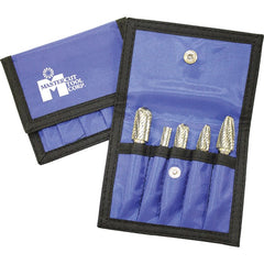 Made in USA - 3 Piece, 1/4" Shank Burr Set - Multiple Head Shapes, Solid Carbide - Makers Industrial Supply