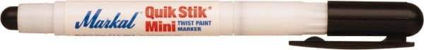 Markal - Black Solid Paint Marker - Fine Medium Tip, Alcohol Base Ink - Makers Industrial Supply