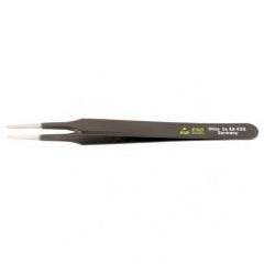 2A SA FLAT ROUND TWEEZERS - Makers Industrial Supply