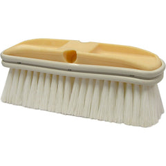 9 1/2″ × 2 3/4″ - Flagged White Polystyrene Truck Wash Industrial Hand Brush - Makers Industrial Supply