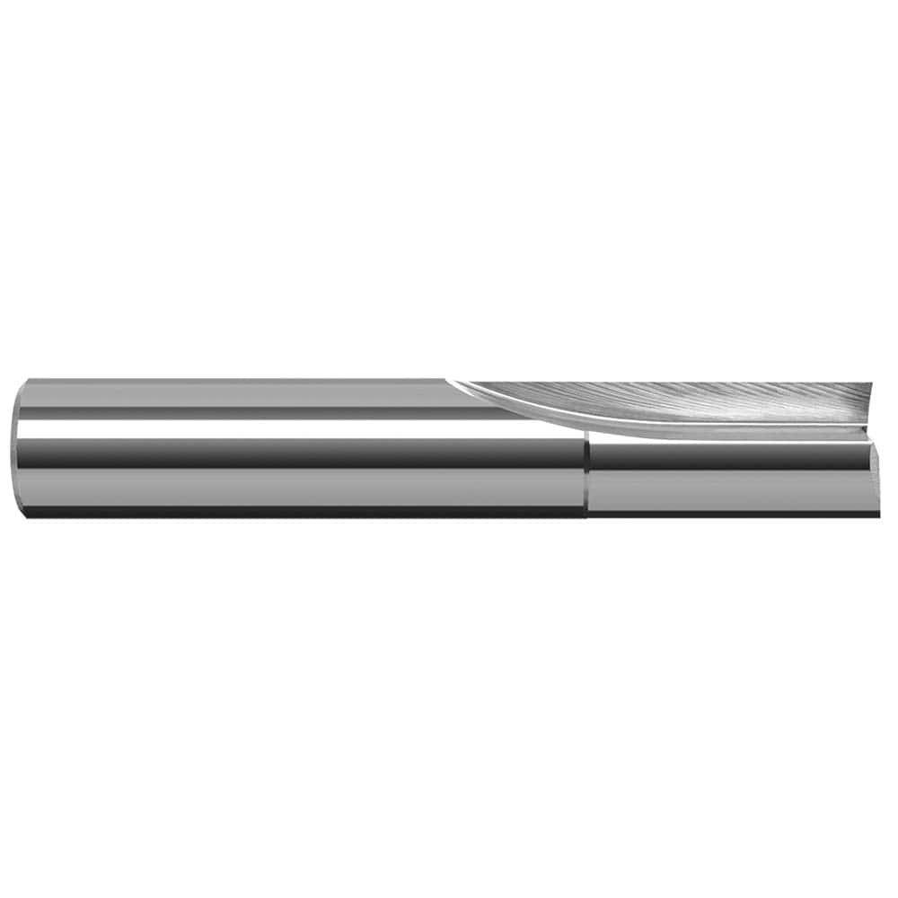 Square End Mill: 5/16'' Dia, 7/8'' LOC, 5/16'' Shank Dia, 2-1/2'' OAL, 2 Flutes, Solid Carbide Single End, Uncoated, Straight Flute, 0 ° Helix, RH Cut, RH Flute