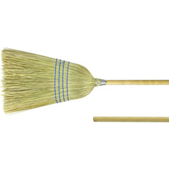 Light Industrial Upright Broom, Corn and Fiber Fill, 57″ Overall Length - Makers Industrial Supply