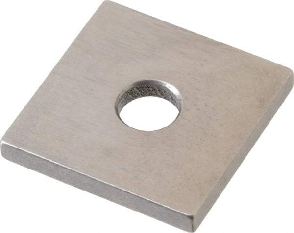 Mitutoyo - 0.118" Square Steel Gage Block - Accuracy Grade 0, Includes Certificate of Inspection - Makers Industrial Supply