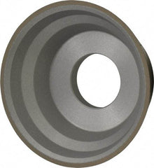 Norton - 3-3/4" Diam, 1-1/4" Hole Size, 1-1/2" Overall Thickness, 320 Grit, Type 11 Tool & Cutter Grinding Wheel - Extra Fine Grade, Diamond, R Hardness, Resinoid Bond - Makers Industrial Supply