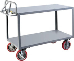 Little Giant - 3,600 Lb Capacity, 24" Wide x 41-1/2" Long x 42" High Shelf Cart - 2 Shelf, Steel - Makers Industrial Supply