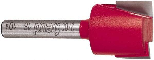 Freud - 3/4" Cut Diam, 1/2" Length of Cut, 0 Flute Mortising Edge Profile Router Bit - Carbide-Tipped, 1/4" Shank Diam, 2" OAL, Proprietary Coating - Makers Industrial Supply