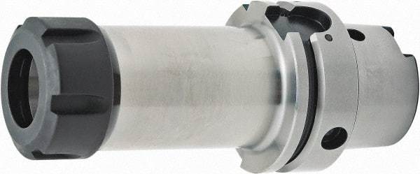 Parlec - 100mm Projection, HSK63A Hollow Taper, ER32 Collet Chuck - Through Coolant - Exact Industrial Supply