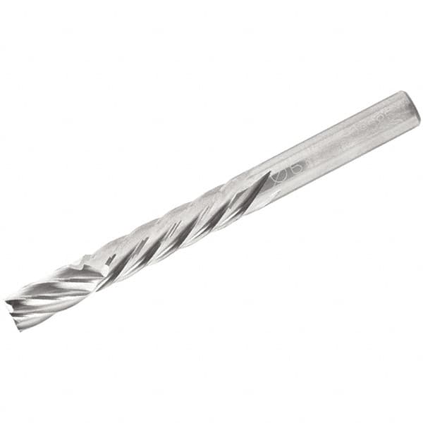 Iscar - 12mm Cutting Diam x 24mm Length of Cut, 8 Flute, Compression Spiral Router Bit - Uncoated, Right Hand Cut, Solid Carbide, 83mm OAL x 12mm Shank Diam, Square End - Makers Industrial Supply