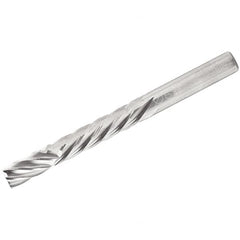 Iscar - 8mm Cutting Diam x 16mm Length of Cut, 6 Flute, Compression Spiral Router Bit - Uncoated, Right Hand Cut, Solid Carbide, 63mm OAL x 8mm Shank Diam, Square End - Makers Industrial Supply