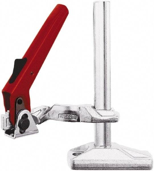 Bessey - 1,650 Lb Holding Capacity, 8" Max Opening Capacity, 1,650 Lb Clamping Pressure, Manual Hold Down Clamp - 6-1/2" Arm Length, 9" Clamp Length, 1-15/16" Clamp Width, 10-5/8" Clamp Height, Mounting Holes, Steel - Makers Industrial Supply