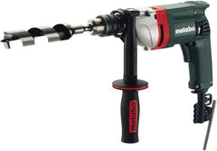 Metabo - 1/2" Keyed Chuck, 0 to 650 RPM, Pistol Grip Handle Electric Drill - 6.7 Amps, 120 Volts, Non-Reversible - Makers Industrial Supply